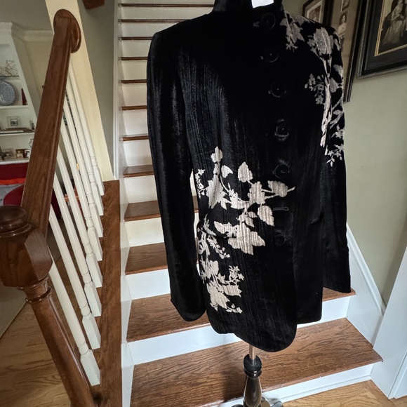 Dana Buchman Velvet Jacket Sz 4 - Picture 4 of 10